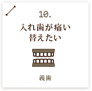 入れ歯が痛い 替えたい